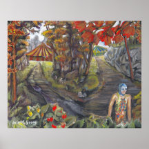 Harlekin-Zirkus Posterdrucke