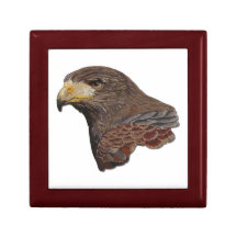 Harris-Falke-Imitat-Stickerei Erinnerungskiste