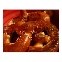 Harte Brezel Postkarte