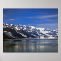 Harvard-Gletscher im Uni-Fjord, Alaska Plakatdruck