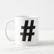 Hashtag Becher Tee Tasse