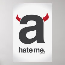 hassen Sie mich, Helvetica Poster