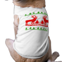 Hässliche Weihnachtsstrickjacke Hunde Shirt