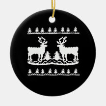 Hässliche Weihnachtsstrickjacke - Weihnachtsbaum Ornament