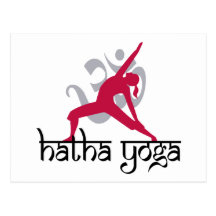 Hatha Yoga-Pose Postkarte