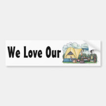 Hauben-Zelt-Lagerbewohner-Campings-Stoßaufkleber Auto Sticker