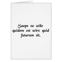 Häufig ist es nicht einmal günstig, zu wissen, was grußkarte