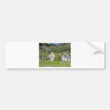 Häuser mit Grasdach Auto Sticker