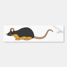 Haustier-Maus. Schwarzes TAN Auto Sticker