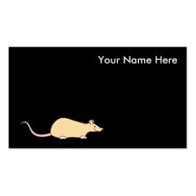 Haustier-Ratte. Kitz Visitenkartenvorlage