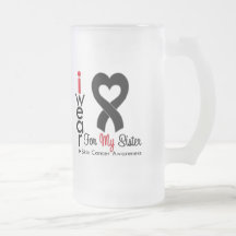 Haut-Krebs-Herz-Band für meine Schwester Kaffeetasse