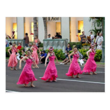Hawaiische Feiertags-Parade-Postkarte