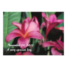 Hawaiische tropische Plumeria-Einladungen