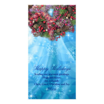 hawaiischer Weihnachtsabend Personalisierte Photo Karte