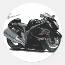 Hayabusa schwarzes Fahrrad Aufkleber