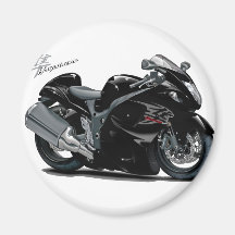 Hayabusa schwarzes Fahrrad Magnete