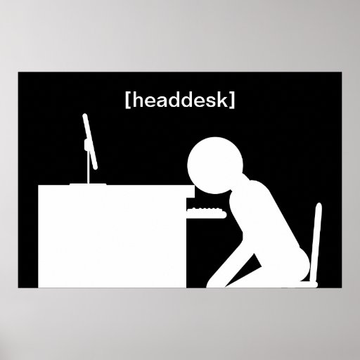 headdesk Plakat