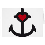 heart anchor grußkarten