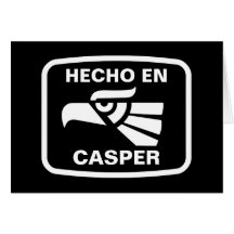 Hecho en Casper personalizado Gewohnheit personali Karte
