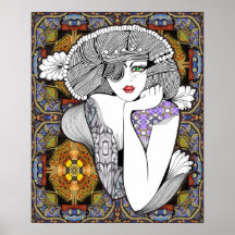Heidnische Diva Posterdruck