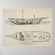 Heilbutt Schoonerplakat