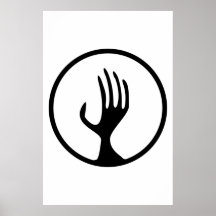 Heilende Handaura Poster