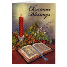 Heilige Bibel-christliche Weihnachtskarte w/Verse