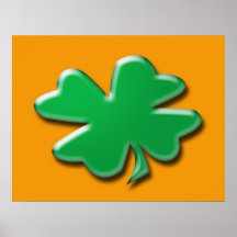 Heiligen Patrick Shamrock Poster