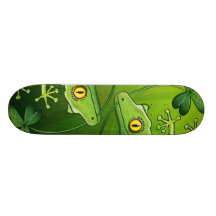 Heiligen Patrick TagesGecko Bedrucktes Skateboard