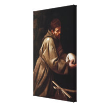 Heiliger Franziskus im Gebet - Caravaggio Gespannter Galeriedruck