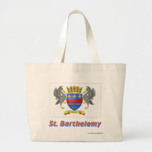 Heiliges Barthelemy Flagge mit Namen Tragetaschen