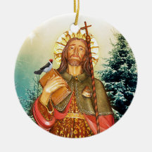 Heiliges Rocco rundes Gebet Ornamente