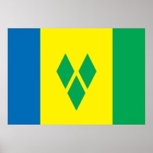 Heiliges Vincent-Flagge Plakate