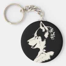 Heisere Keychain sibirischer Huskymalamute-Geschen Schlüsselbänder