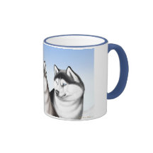 Heisere Schlitten-Hundekaffeetasse