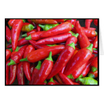 Heiße Chili-Paprikaschoten Karten