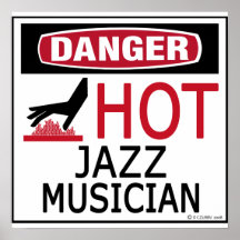 Heißer Jazz-Musiker Plakat