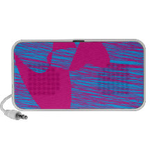 Heißes Rosablob-Fuchsie und aquamarine abstrakte K Speaker