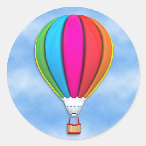 Heißluft-Ballon-Aufkleber