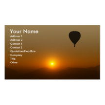 Heißluft-Ballon Visitenkarten