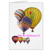 Heißluft-Ballone!!! Collage Karten