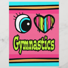 Helle Liebe-Gymnastik des Augen-Herz-I Flyer Druck