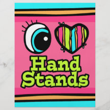 Helle Liebe-Handstände des Augen-Herz-I Flyerdruck