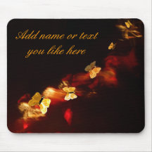 Helle Malerei mit dem Schmetterlinge mousepad