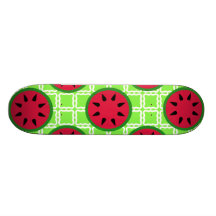 Helle Sommer-Picknick-Wassermelonen auf grünen Qua Personalisiertes Deck