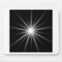 heller Stern im dunklen Raum Mousepads