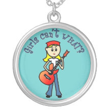 Helles Gitarren-Mädchen Personalisierter Schmuck