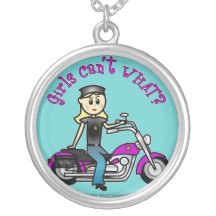 Helles Radfahrer-Mädchen Personalisierter Schmuck