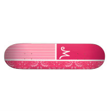 Helles rosa Blumen Individuelle Skateboarddecks
