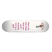 Helles Sänger-Mädchen Personalisierte Skatedecks
